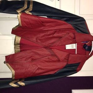 Leather wonder women jacket